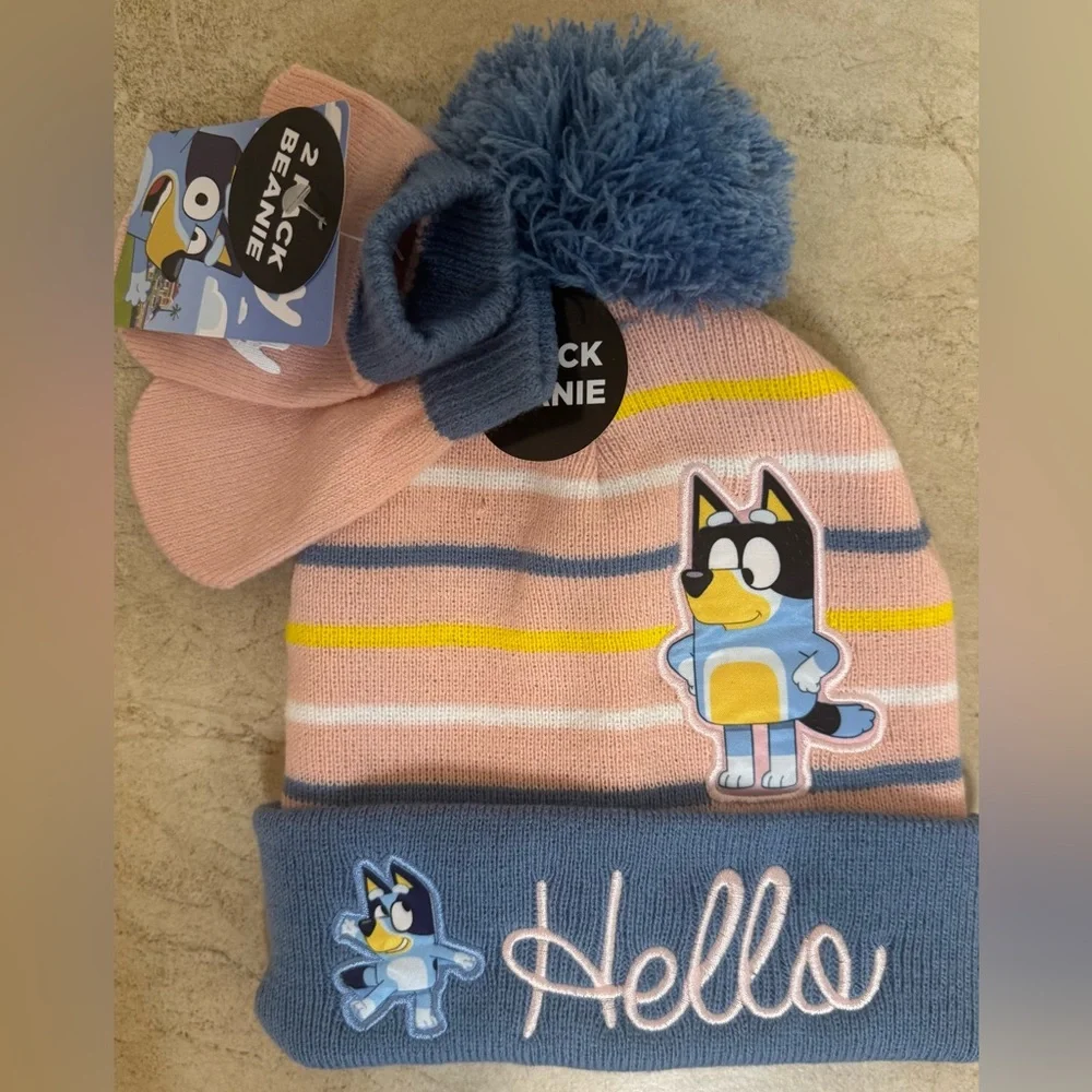 Bluey Toddler Girls' Beanie and Mitten, 2-Piece Set